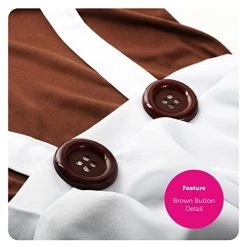 Adults Chocolate Factory Worker Fancy Dress Costume - Book Week Character Brown Top - White Dungarees - Wig - Gloves - Eyebrows - Facepaint Unisex - Complete Costume With All Accessories -I Love Fancy Dress Ltd Shop 41NlM89h30L