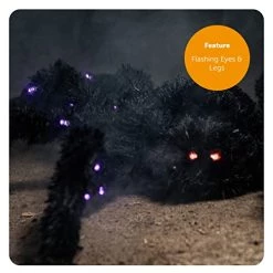 I LOVE FANCY DRESS Animatronic Walking Spider 71cm 28" Halloween Decoration - Light Up Eyes & Sound Effects - Moving Legs - Halloween Props - PACK OF 1 -I Love Fancy Dress Ltd Shop 41PCnUMLovL