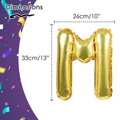 I LOVE FANCY DRESS Merry Christmas Balloon Happy New Year Gold Balloon Banner - Helium And Air- For Christmas Party Decoration (Gold) -I Love Fancy Dress Ltd Shop 41QBrknINVL