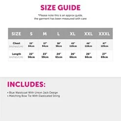 Union Jack Waistcoat And Bowtie - Waistcoat With Union Jack Print And Matching Bowtie - King's Coronation, VE Day, Jubilee, Britain Fancy Dress Costume -I Love Fancy Dress Ltd Shop 41QsOWSNhL