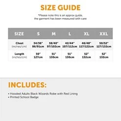 Adults Wizard Costume - XX-Large - Black Robe With Wizard School Crest, Round Glasses And Branch Wand - Adults TV Film Book Week Halloween Fancy Dress Costume -I Love Fancy Dress Ltd Shop 41R5ddb6anL