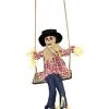SCARY HALLOWEEN ANIMATRONIC SCARECROW DECORATION - NOISE ACTIVATED CREEPY SCARECROW WITH MOTORISED LEGS, SCARY SOUND EFFECTS AND GLOWING RED EYES - PERFECT DECORATION FOR HALLOWEEN EVENTS