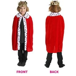 CHILDS KING COSTUME - KIDS RED VELOUR KING'S ROBE WITH WHITE TRIM - BOYS GIRLS CHRISTMAS NATIVITY KING PRINCE ROBE FANCY DRESS COSTUME (ONE SIZE FITS MOST) 11 CHILDS KING COSTUME - KIDS RED VELOUR KING'S ROBE WITH WHITE TRIM - BOYS GIRLS CHRISTMAS NATIVITY KING PRINCE ROBE FANCY DRESS COSTUME (ONE SIZE FITS MOST) -I Love Fancy Dress Ltd Shop 41SqGlyAfNL