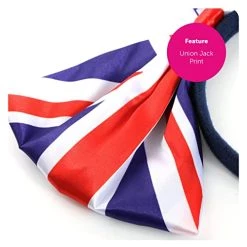 Union Jack Bow Headband - Union Jack Flag Bow Attached To Headband - King's Coronation VE Day British Events Street Party Fancy Dress Accessory -I Love Fancy Dress Ltd Shop 41TsJaE SIL