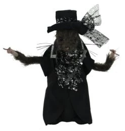 I LOVE FANCY DRESS LTD RAT PROP HALLOWEEN DECORATION DÉCOR DRESSED RAT WITH MOVEABLE ARMS CORPSE GROOM TABLE DECORATIONS