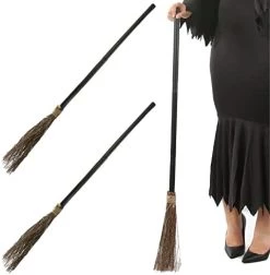 Witch Halloween Broomstick - 3-Piece Screwable Witch's Broomstick - Halloween Fancy Dress Costume Accessory - Pack Of 1 -I Love Fancy Dress Ltd Shop 41UfcZ oWAL. AC