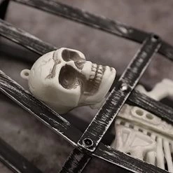 I LOVE FANCY DRESS Hanging Skeleton In Coffin - Full Body Halloween Decoration - 42cm 16 Inch - Creepy - Halloween Props - Pack Of 2 -I Love Fancy Dress Ltd Shop 41UjxtXGSzL