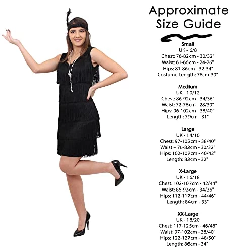 Deluxe Flapper Dress -Ladies Deluxe Flapper Costume With Matching Sequin Headband, And Silver Pearl Necklace - 1920's Party Dress 3 Deluxe Flapper Dress -Ladies Deluxe Flapper Costume With Matching Sequin Headband, And Silver Pearl Necklace - 1920's Party Dress - Image 3