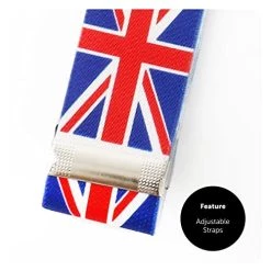 Union Jack Accessory Set - Velour Union Jack Cowboy Hat + Pair Of Union Jack Braces - Jubilee VE Day Celebrations Fancy Dress Costumes -I Love Fancy Dress Ltd Shop 41VDAA1jqPL