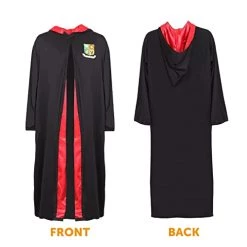 Adults Wizard Costume - XX-Large - Black Robe With Wizard School Crest, Round Glasses And Branch Wand - Adults TV Film Book Week Halloween Fancy Dress Costume -I Love Fancy Dress Ltd Shop 41WO1Zdec4L