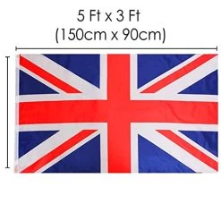 I LOVE FANCY DRESS Union Jack Flag Bunting & Large Union Jack Flag - British Flag Bunting, Union Jack Large Flags 5FT X 3FT, British Hats – VE Day, Queens Jubilee, Britain Celebrations – Pack Of 3 10 I LOVE FANCY DRESS Union Jack Flag Bunting & Large Union Jack Flag - British Flag Bunting, Union Jack Large Flags 5FT X 3FT, British Hats – VE Day, Queens Jubilee, Britain Celebrations – Pack Of 3 -I Love Fancy Dress Ltd Shop 41WzZqWibzL
