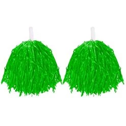 Girls Halloween Zombie Cheerleader Fancy Dress Costume & Accessories – Kids Green Cheer Outfit Including: Short Dress, 2x Green Pom Poms, Fake Blood & Face Paint - Size: Large -I Love Fancy Dress Ltd Shop 41XXlEL6KoL