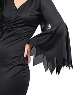 Ladies Halloween Gothic Dress Costume - XX-Large - Long Black Dress With Jagged Edges, Long Black Wig And White Facepaint - Ladies Vampire TV And Film Halloween Fancy Dress Costume 16 Ladies Halloween Gothic Dress Costume - XX-Large - Long Black Dress With Jagged Edges, Long Black Wig And White Facepaint - Ladies Vampire TV And Film Halloween Fancy Dress Costume -I Love Fancy Dress Ltd Shop 41c7aln8uOL