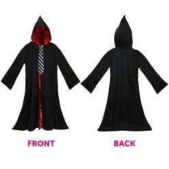 Girls Worst Witch Costume - Hooded Black Cape With Hat And Tie - World Book Week Fancy Dress Costume -I Love Fancy Dress Ltd Shop 41cmWlQZftL