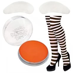 Adult Ladies Chocolate Factory Worker Fancy Dress Costume -Small UK 22-24 With Wig Tights Face Paint And Eyebrows Perfect For School Book Week And World Book Day Or Any Fancy Dress Party -I Love Fancy Dress Ltd Shop 41d1oJ6u3iL