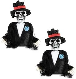 I LOVE FANCY DRESS Groundbreaking Halloween Skeleton Groom - Pack Of 1 - Skeleton Groom Prop With Light-Up Eyes - Spooky Halloween Outdoor Trick Or Treat Decoration 16 I LOVE FANCY DRESS Groundbreaking Halloween Skeleton Groom - Pack Of 1 - Skeleton Groom Prop With Light-Up Eyes - Spooky Halloween Outdoor Trick Or Treat Decoration -I Love Fancy Dress Ltd Shop 41eOQCENKeL. AC