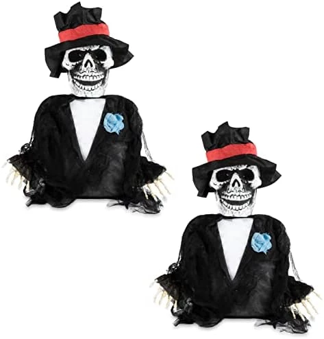 I LOVE FANCY DRESS Groundbreaking Halloween Skeleton Groom - Pack Of 1 - Skeleton Groom Prop With Light-Up Eyes - Spooky Halloween Outdoor Trick Or Treat Decoration 8 I LOVE FANCY DRESS Groundbreaking Halloween Skeleton Groom - Pack Of 1 - Skeleton Groom Prop With Light-Up Eyes - Spooky Halloween Outdoor Trick Or Treat Decoration - Image 8