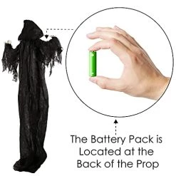 I LOVE FANCY DRESS Animatronic Grim Reaper 75cm 96" Halloween Decoration - Red Light Up Eyes & Sound Effects - Poseable Arms - Halloween Props - Pack Of 1 15 I LOVE FANCY DRESS Animatronic Grim Reaper 75cm 96" Halloween Decoration - Red Light Up Eyes & Sound Effects - Poseable Arms - Halloween Props - Pack Of 1 -I Love Fancy Dress Ltd Shop 41gDH IBnvL