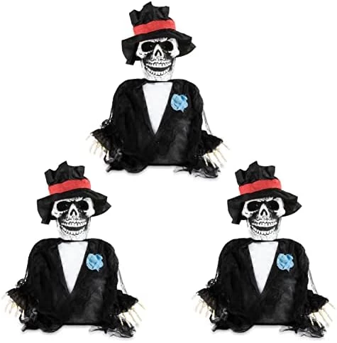 I LOVE FANCY DRESS Groundbreaking Halloween Skeleton Groom - Pack Of 1 - Skeleton Groom Prop With Light-Up Eyes - Spooky Halloween Outdoor Trick Or Treat Decoration 9 I LOVE FANCY DRESS Groundbreaking Halloween Skeleton Groom - Pack Of 1 - Skeleton Groom Prop With Light-Up Eyes - Spooky Halloween Outdoor Trick Or Treat Decoration - Image 9