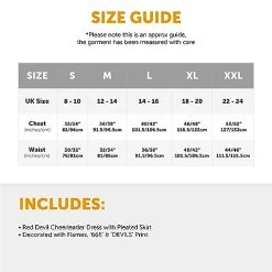 Ladies Halloween Devil Cheerleader - Medium - Red Cheerleader Dress, Red Pompoms, Devil Horns And White & Red Sport Socks - Adults Cheer Captain Halloween Trick Or Treat Fancy Dress Costume -I Love Fancy Dress Ltd Shop 41mg6FeiN7L