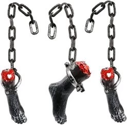 I LOVE FANCY DRESS Chained Severed Foot Halloween Prop Decoration - 74cm 29 Inch - Creepy - Halloween Props - Pack Of 3 19 I LOVE FANCY DRESS Chained Severed Foot Halloween Prop Decoration - 74cm 29 Inch - Creepy - Halloween Props - Pack Of 3 -I Love Fancy Dress Ltd Shop 41pGO3t hgL. AC