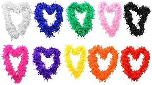 FEATHER BOA FANCY DRESS ACCESSORY - 71"/180 CM LONG 65G THICK HEN NIGHT ACCESSORY FANCY DRESS FLAPPER FEATHER BOAS IN 10 COLOURS 1920'S BURLESQUE FEATHERS (ORANGE) 10 FEATHER BOA FANCY DRESS ACCESSORY - 71"/180 CM LONG 65G THICK HEN NIGHT ACCESSORY FANCY DRESS FLAPPER FEATHER BOAS IN 10 COLOURS 1920'S BURLESQUE FEATHERS (ORANGE) - Image 10