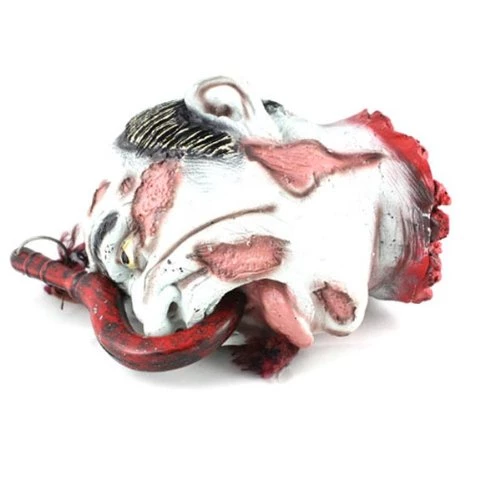 BestOfferBuy Life Size Scary Hook Hung Bloody Dead Man Ghost Head Halloween Prop 2 BestOfferBuy Life Size Scary Hook Hung Bloody Dead Man Ghost Head Halloween Prop - Image 2