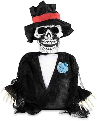 I LOVE FANCY DRESS Groundbreaking Halloween Skeleton Groom - Pack Of 1 - Skeleton Groom Prop With Light-Up Eyes - Spooky Halloween Outdoor Trick Or Treat Decoration 7 I LOVE FANCY DRESS Groundbreaking Halloween Skeleton Groom - Pack Of 1 - Skeleton Groom Prop With Light-Up Eyes - Spooky Halloween Outdoor Trick Or Treat Decoration - Image 7