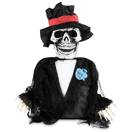I LOVE FANCY DRESS Groundbreaking Halloween Skeleton Groom - Pack Of 1 - Skeleton Groom Prop With Light-Up Eyes - Spooky Halloween Outdoor Trick Or Treat Decoration 1 I LOVE FANCY DRESS Groundbreaking Halloween Skeleton Groom - Pack Of 1 - Skeleton Groom Prop With Light-Up Eyes - Spooky Halloween Outdoor Trick Or Treat Decoration