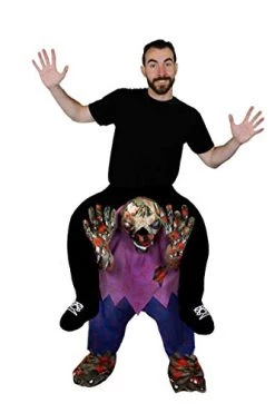 Zombie Halloween Costume Adults Fancy Dress - Plush Pick Me Up Zombie Ride On With Stuffed Legs And Adjustable Elasticated Waistband (One Size)