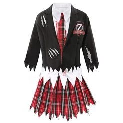 Childs Zombie Schoolgirl Costume - Perfect For Halloween Fancy Dress