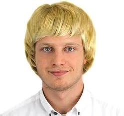 MALE WIG FANCY DRESS ACCESSORY BOYBAND SYNTHETIC SHORT HAIR BOY BAND ADULT MENS 90S POP (BLONDE) -I Love Fancy Dress Ltd Shop 41tB3yUdPdL. AC
