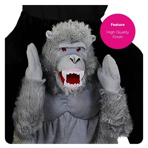 PICK ME UP Gorilla Novelty Costume Adults Fancy Dress - Plush Gorilla Ride On Animal Zoo Jungle Costume With Stuffed Legs And Adjustable Elasticated Waistband (One Size) 3 PICK ME UP Gorilla Novelty Costume Adults Fancy Dress - Plush Gorilla Ride On Animal Zoo Jungle Costume With Stuffed Legs And Adjustable Elasticated Waistband (One Size) - Image 3