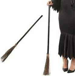 Witch Halloween Broomstick - 3-Piece Screwable Witch's Broomstick - Halloween Fancy Dress Costume Accessory - Pack Of 1 -I Love Fancy Dress Ltd Shop 41wF9T3LsL. AC