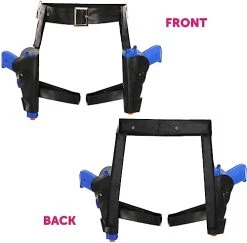 I LOVE FANCY DRESS Thigh Gun Holsters With Two Plastic Guns Halloween Costume Accessory - Treasure Hunter Tomb Cosplay Video Game Movie - Black Belt And Pistols -I Love Fancy Dress Ltd Shop 41zCaf5U9PL
