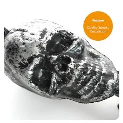 I LOVE FANCY DRESS Silver Hanging Skeleton - Full Body Halloween Decoration - 60 Cm 24 Inch - Creepy - Halloween Props - Pack Of 1 -I Love Fancy Dress Ltd Shop 512B3cxGnBL