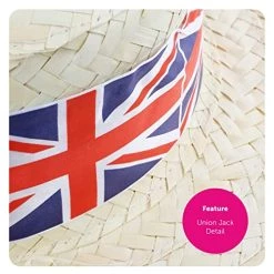 Adults Union Jack Costume - Union Jack Waistcoat + Union Jack Bowtie And Straw Boater Hat With Union Jack Band - King's Coronation Fancy Dress Costume -I Love Fancy Dress Ltd Shop 5138iuRxPGL