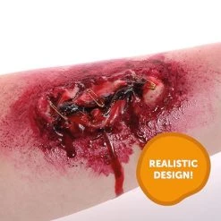 Halloween Safety Pin Scar Set - 3D Safety Pin Scar Makeup, Spirit Gum Adhesive, Liquid Latex, Fake Blood - Halloween Trick Or Treat Fancy Dress Make Up -I Love Fancy Dress Ltd Shop 513gR8mK4ML