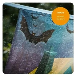 Halloween Bunting Decoration - 20m 66ft - 40 Flag - Plastic All Weather - Halloween Banner - Trick Or Treat Fancy Dress - Hang On Windows, Doors - Home, Office - Indoor Outdoor Use -I Love Fancy Dress Ltd Shop 514Pw5fgHWL 1