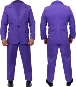 MENS LAUGHING MAN FANCY DRESS COSTUME - SUIT MOVIE HALLOWEEN CLOWN COSTUME SUIT