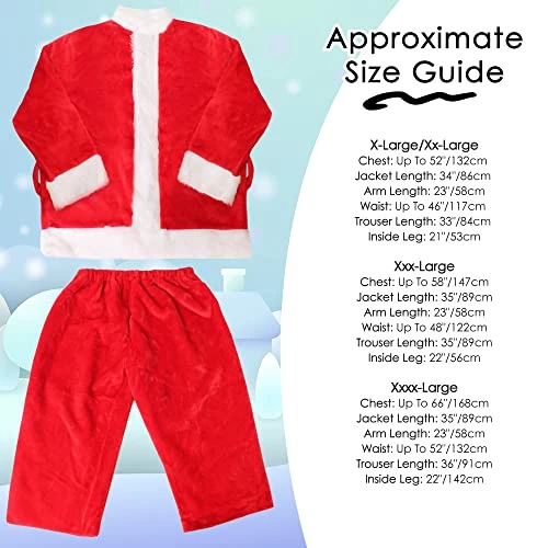 Deluxe Professional Santa Costume - Father Christmas Suit Fancy Dress Costume - 12 Piece Velour Quality Plus Sized Santa Claus Costume Adults St Nick Plush X-Mas Outfit 2 Deluxe Professional Santa Costume - Father Christmas Suit Fancy Dress Costume - 12 Piece Velour Quality Plus Sized Santa Claus Costume Adults St Nick Plush X-Mas Outfit - Image 2