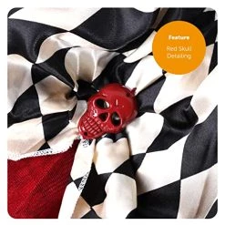 Ladies Scary Clown Halloween Costume - Red & White Corset And Black & White Harlequin Skirt - Adults Clown Halloween Fancy Dress Costume -I Love Fancy Dress Ltd Shop 514ZGiz09DL