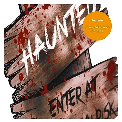 I LOVE FANCY DRESS Halloween Signs 3 Pc Halloween Decoration - 50cm 19 1/2 Inch - Creepy Phrases - Halloween Props - Pack Of 1 3 I LOVE FANCY DRESS Halloween Signs 3 Pc Halloween Decoration - 50cm 19 1/2 Inch - Creepy Phrases - Halloween Props - Pack Of 1 - Image 3