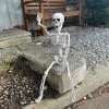 I LOVE FANCY DRESS Hanging Posable Skeleton Halloween Decorations For Parties - 60 Cm/2 Foot Tall Halloween Party Prop - Scary Skull Indoor And Outdoor Decorations