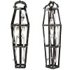 I LOVE FANCY DRESS Hanging Skeleton In Coffin - Full Body Halloween Decoration - 42cm 16 Inch - Creepy - Halloween Props - Pack Of 2