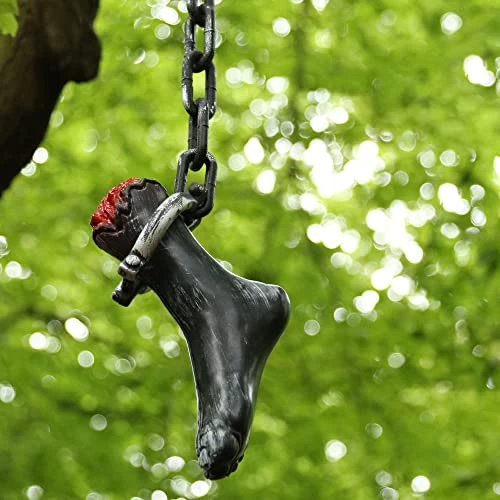 I LOVE FANCY DRESS Chained Severed Foot Halloween Prop Decoration - 74cm 29 Inch - Creepy - Halloween Props - Pack Of 3 3 I LOVE FANCY DRESS Chained Severed Foot Halloween Prop Decoration - 74cm 29 Inch - Creepy - Halloween Props - Pack Of 3 - Image 3