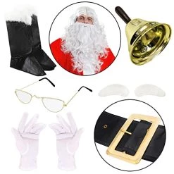 Deluxe Professional Santa Costume - Father Christmas Suit Fancy Dress Costume - 12 Piece Velour Quality Plus Sized Santa Claus Costume Adults St Nick Plush X-Mas Outfit 11 Deluxe Professional Santa Costume - Father Christmas Suit Fancy Dress Costume - 12 Piece Velour Quality Plus Sized Santa Claus Costume Adults St Nick Plush X-Mas Outfit -I Love Fancy Dress Ltd Shop 51E3Fr7IJL