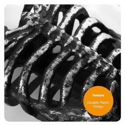 Silver Hanging Skeleton - Pack Of 1-46cm (18") From Head To Toe - Silver Skeleton With An Easy Hanging Design - Perfect Halloween Decoration For Parties And Trick Or Treating -I Love Fancy Dress Ltd Shop 51F0yfK6p3L