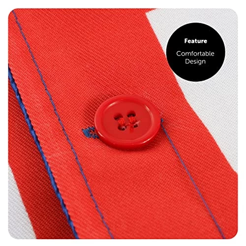 Adults Union Jack Costume - Union Jack Waistcoat + Union Jack Bowtie And Union Jack Bowler Hat - King's Coronation Fancy Dress Costume 3 Adults Union Jack Costume - Union Jack Waistcoat + Union Jack Bowtie And Union Jack Bowler Hat - King's Coronation Fancy Dress Costume - Image 3