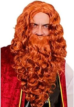 BROWN WIG AND BEARD PERFECT FOR PIRATE BEARD OR HAGRID FANCY DRESS COSTUME HALLOWEEN ACCESSORY (BROWN BEARD AND WIG) -I Love Fancy Dress Ltd Shop 51IHZwMp8HL. AC